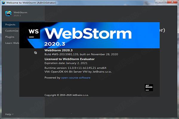 webstorm 2020.3